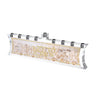 Artwork Leatherite Menorah - Jerusalem Fire — Chanukah — Dimensions: 13.5" x 4.3"