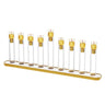 Tube Menorah — Chanukah — Dimensions: 4.5" x 13.5" x 1"