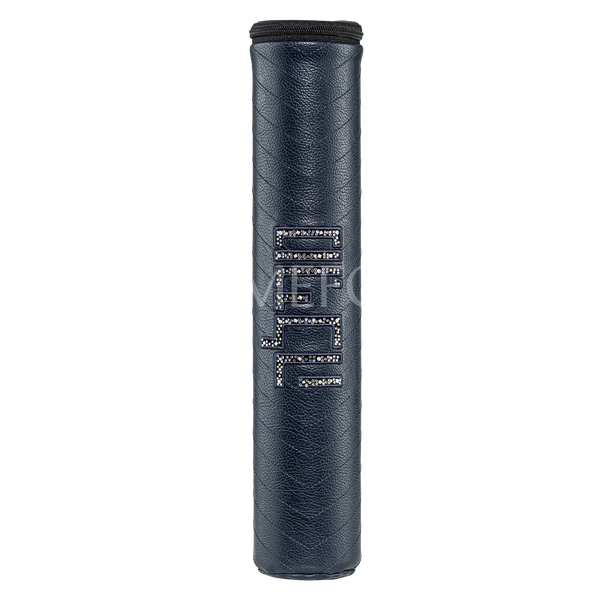 Navy Leather Megillah Holder - 1374 - Megillah Cases
