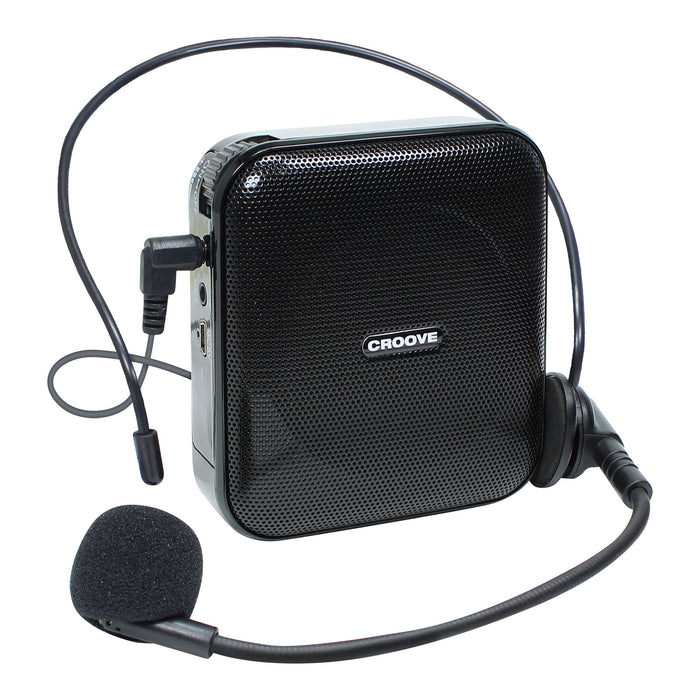 Croove Voice Amplifier - Rechargeable Headset Mic with Belt Clip — portable teacher | Judaica Square Lakewood