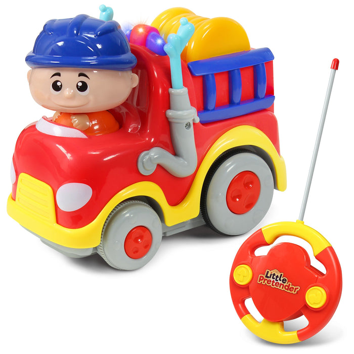 Little Pretender My First RC Fire Truck - Toddler Remote Control Toy — my-first lights | Judaica Square Lakewood