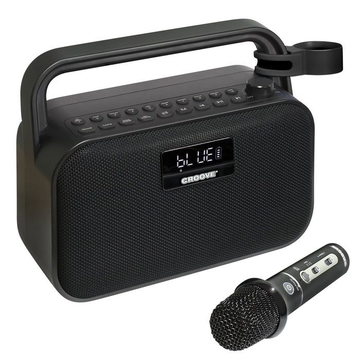 Croove Portable Karaoke Machine with Wireless Mic - Bluetooth Speaker — product view | Judaica Square Lakewood