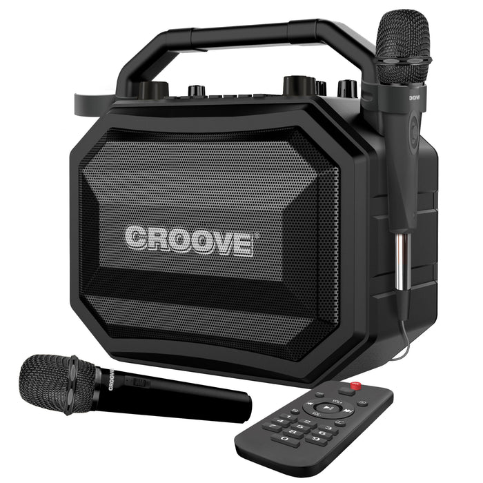 Croove Party Box Portable Karaoke Machine - Rechargeable, Bluetooth — speaker | Judaica Square Lakewood