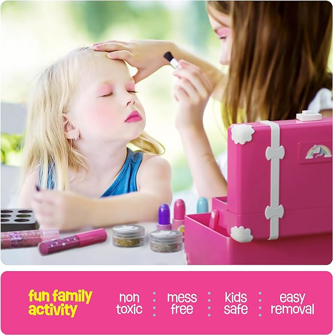 StarkGlitz Kids Makeup Kit for Girls - 43-Piece Washable Play Set — product view, view 5 | Judaica Square Lakewood
