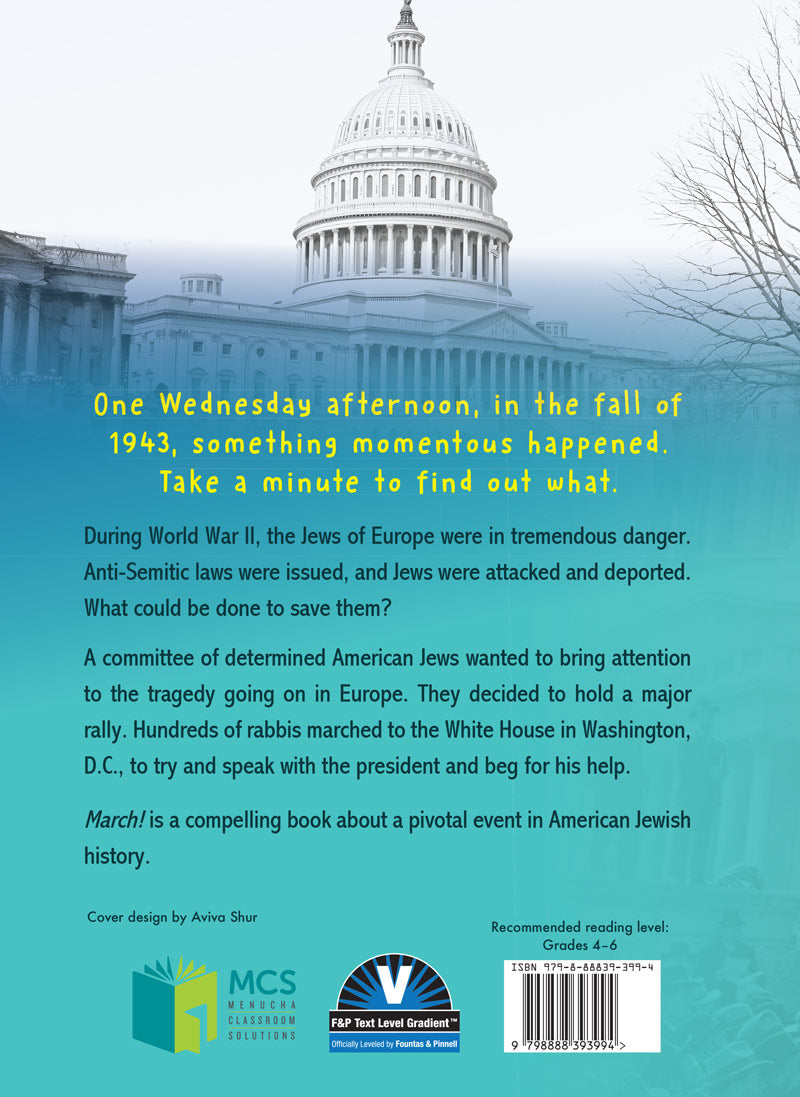 March! When the Rabbis Went to Washington — Menucha Publishers | Judaica Square Lakewood