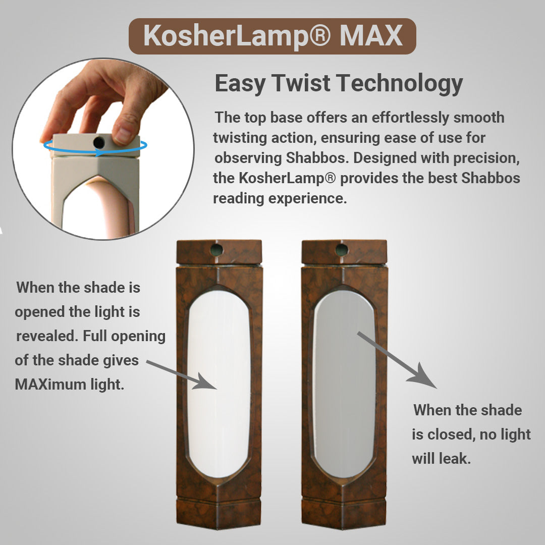 KosherLamp® MAX – Brown Marble
