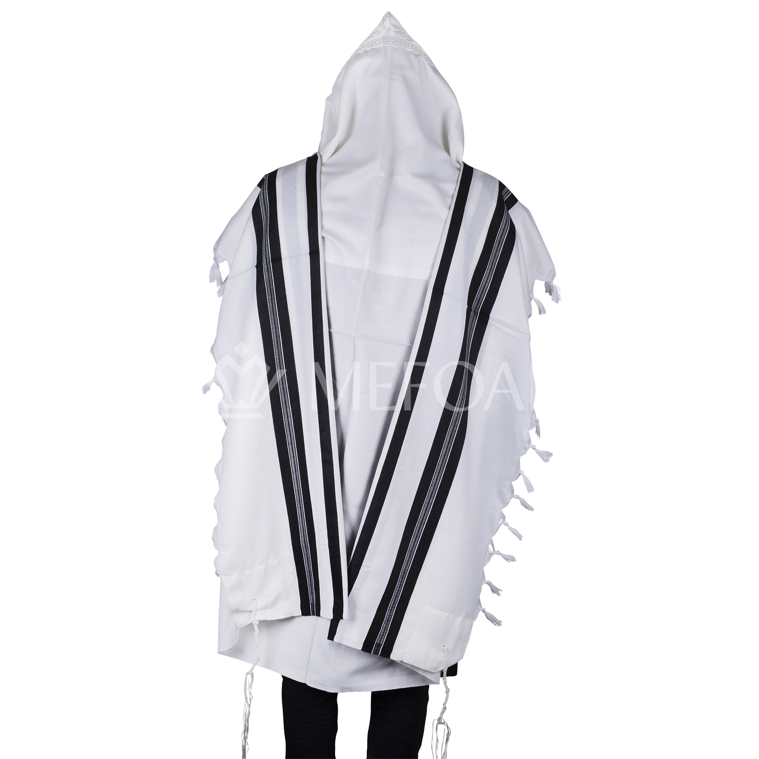 Tallis Wool Hamefoar - Ultra Light - Tallis view 3 | Judaica Square Lakewood