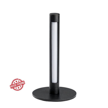 Smart Yid Shabbostick Mini travel Shabbos lamp in black, light on