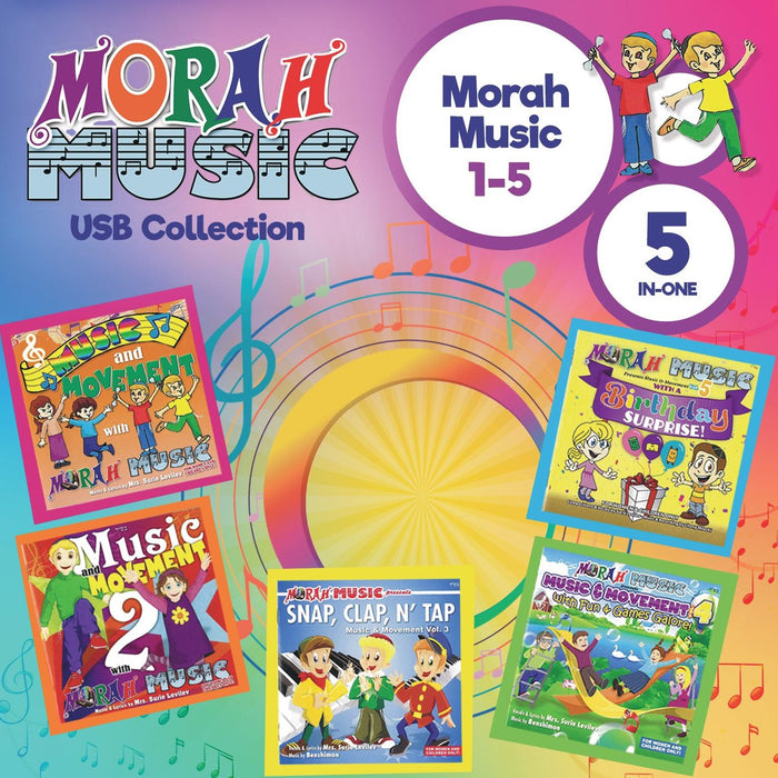 Morah Music - Vol. 1-5 (USB) — Jewish music USB | Judaica Square Lakewood