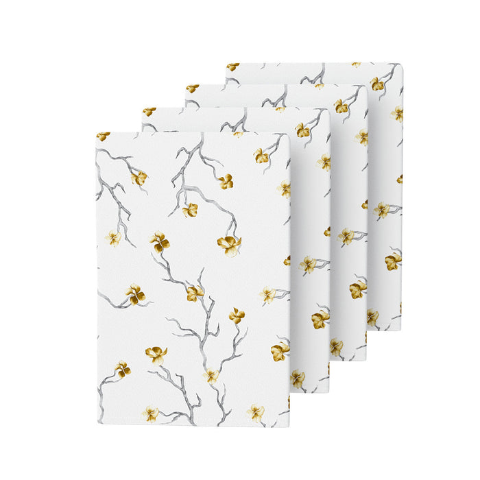 Golden Branch Napkins (4-Pack) — Holder | Judaica Square Lakewood