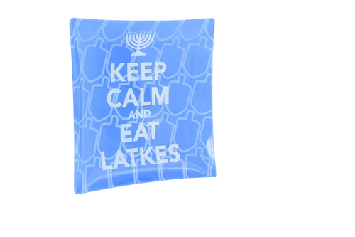 Keep - Calm Latke Platter, Blue
