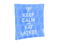 Keep - Calm Latke Platter, Blue