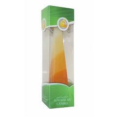 Havdalah Candle: Pyramid Shape - Yellow