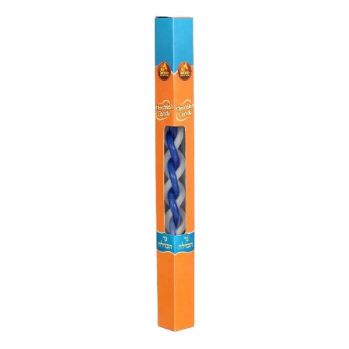 Havdalah Candle, paraffin, large, multicolor