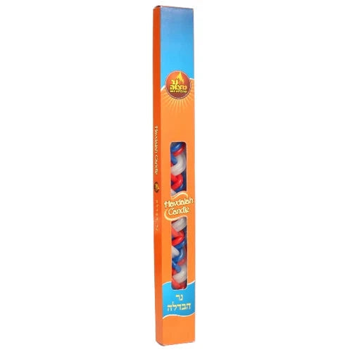 Havdalah Candle, paraffin, flat, multicolor