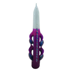 Havdalah Candle: Tapered Hand Carved