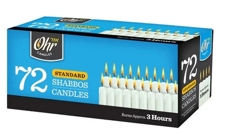 Shabbos Candles - 72 Pack