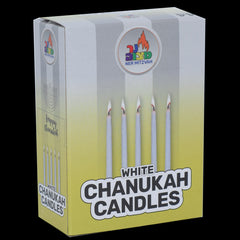 Chanukah Candles - White (Pack of 44)