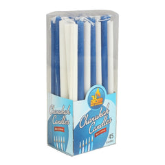 45 Pk. Chanukah Candles Blue & White