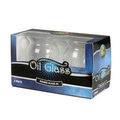 Oil Glass: Round Glass #5 - 2 Pack