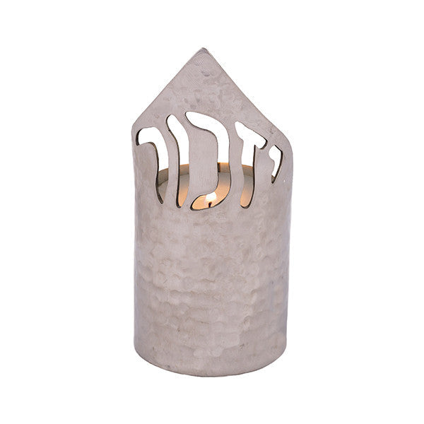 Emanuel Hammered Memorial Candle Holder-- Yizkor (EM-NNA2)