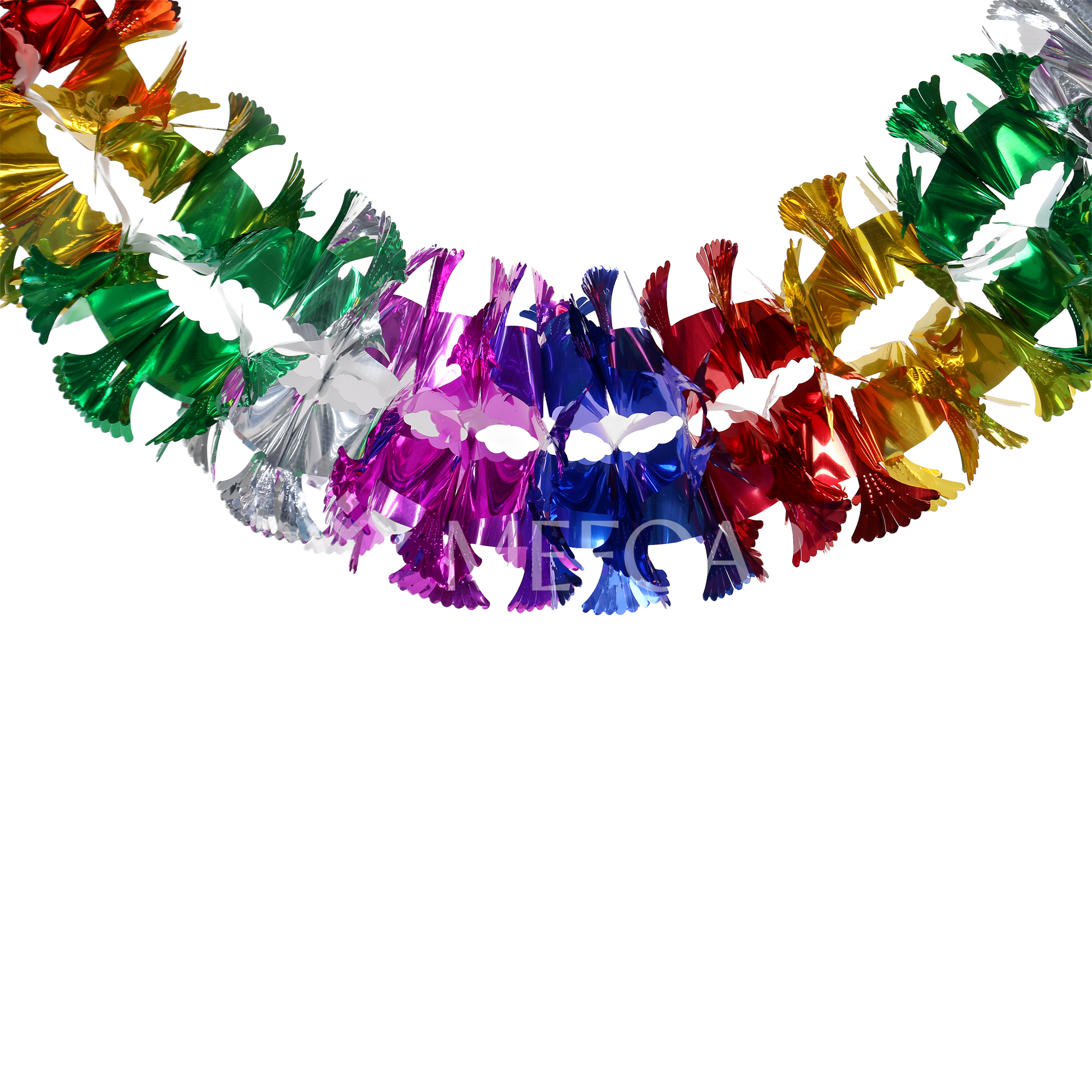 Noy Sukkah, Two Row Colored Chain 25 Section, - Sukkah Decorations