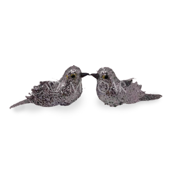 Noy Sukkah, Hanging Dove, Silver Set of 2 Birds - Sukkah Decorations