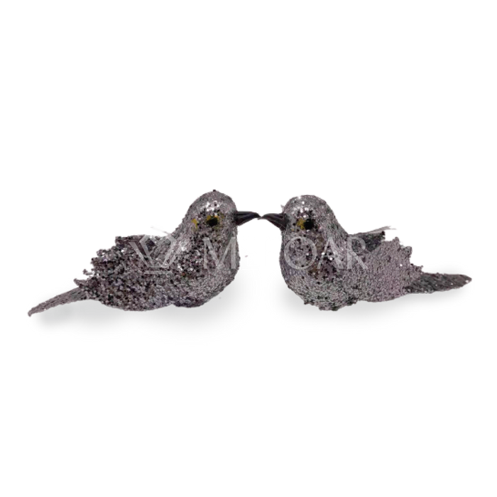 Noy Sukkah, Hanging Dove, Silver Set of 2 Birds - Sukkah Decorations