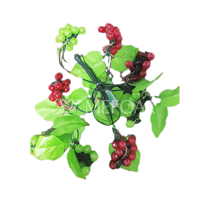 Noy Sukkah, LED Grapes on a Vine - Sukkah Decorations