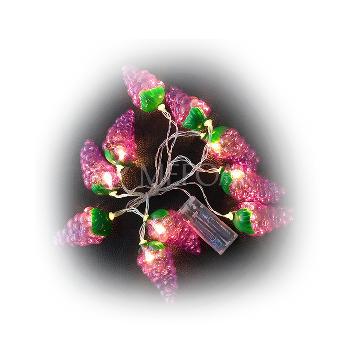 Mefoar Noy Sukkah, LED Chain Grapes - Sukkah Decorations