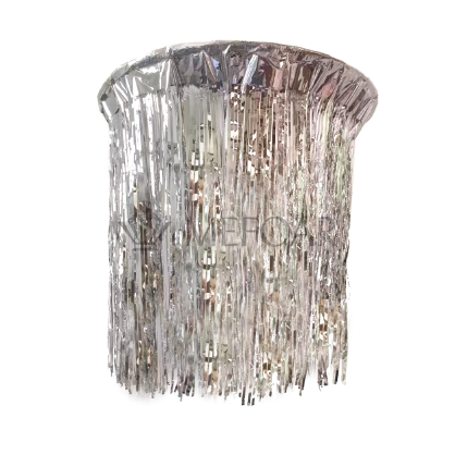 Noy Sukkah, Hanging SILVER Garland Chandelier - Sukkah Decorations