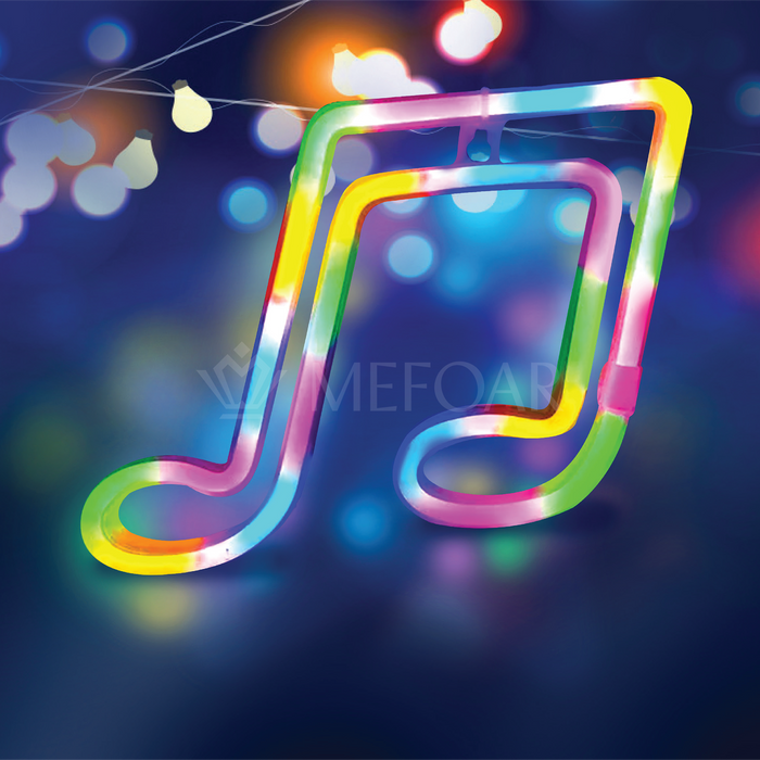 Noy Sukkah, LED Poster Musical Note Shape - Sukkah Decorations