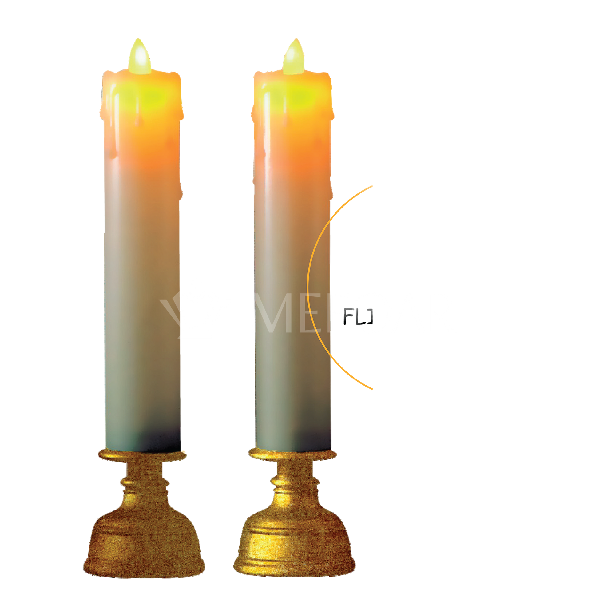 Noy Sukkah, LED Flickering Flameless Candles - Sukkah Decorations