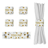 Golden Branch Rosh Hashanah Napkin Rings — Leatherite | Judaica Square Lakewood
