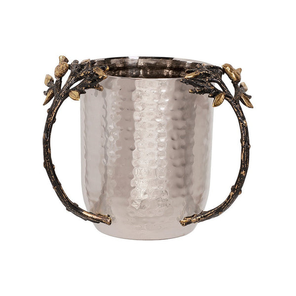 Emanuel Hammered Washing Cup with Tree of Life Branches (EM-NYC3)