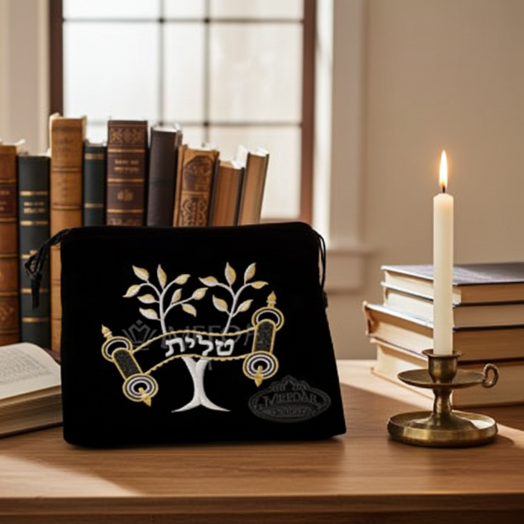 Velvet Tallis and Tefillin Bag Style #132 - Tallis Bags view 2 | Judaica Square Lakewood