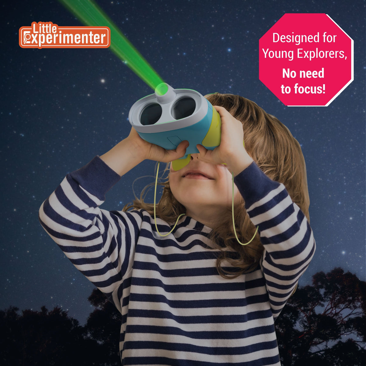 Little Experimenter Night Vision Binoculars for Kids - 2X Magnification — product view, view 5 | Judaica Square Lakewood