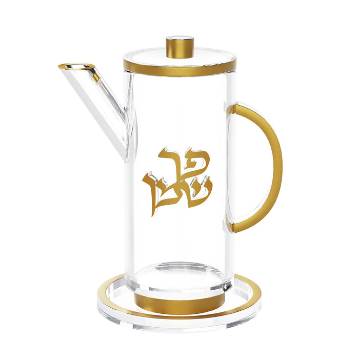 Chanukah Oil Jug — 4" x 4" x 5.75"