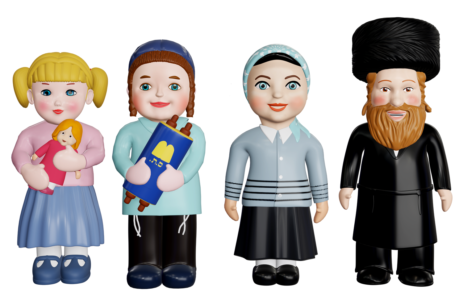 Kindervelt Family Pack — Kindervelt Playset by Kindervelt | Judaica Square Lakewood
