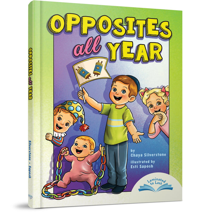 Opposites All Year — Jewish Book hardcover cover | Judaica Square Lakewood