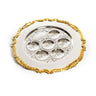 Paldinox S/P Seder Plate-- 13"- Gold Stripe (P-P354GR)