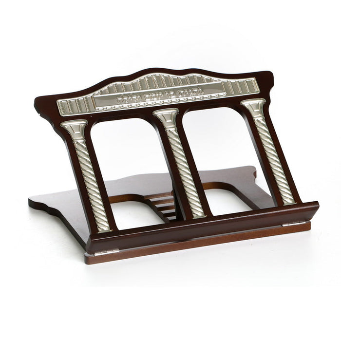 Table Top Shtender Wood and Silver Plated (MC-P447A)