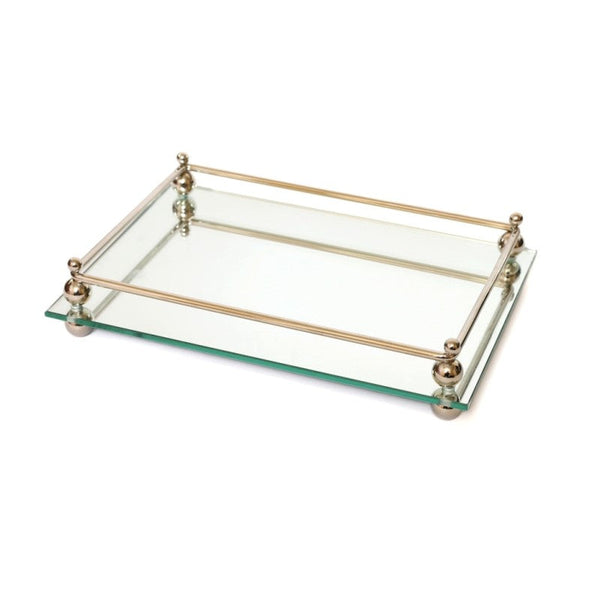 Mirror Candlestick Tray 11"x7.5"(CP-P540A)