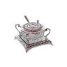 Silverplate Honey Dish-Crystal (HD-P679)