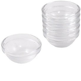 Glass bowls for seder plates- Small 2.25"   Set of 6
