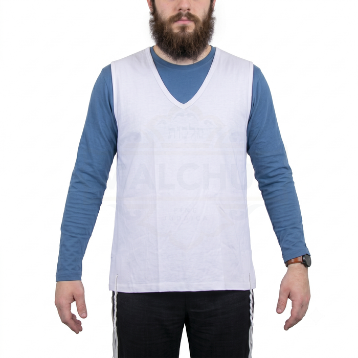 V-neck PerfTzit undershirt tzitzis | Judaica Square Lakewood