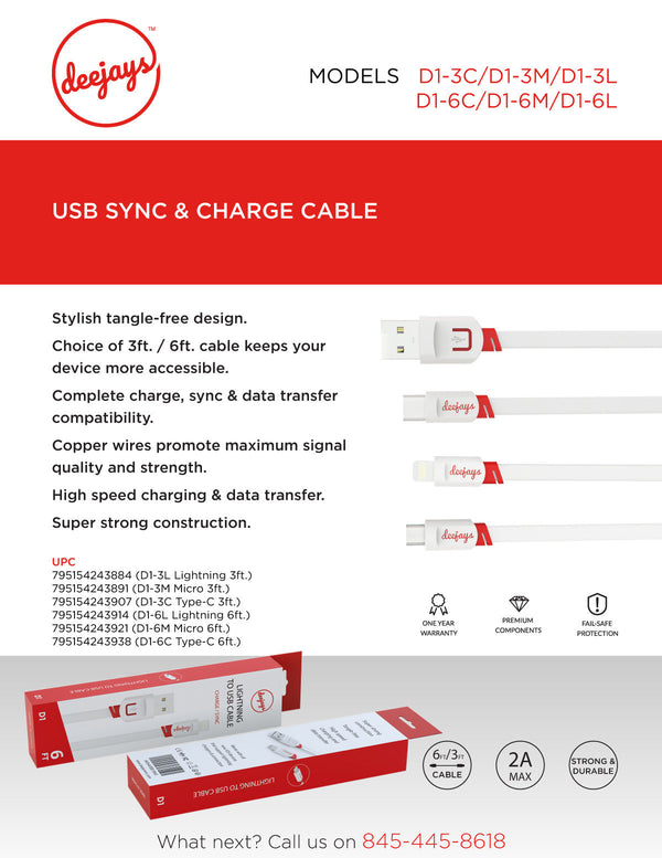 D1 3FT USB Cable — USB cable | Judaica Square Lakewood