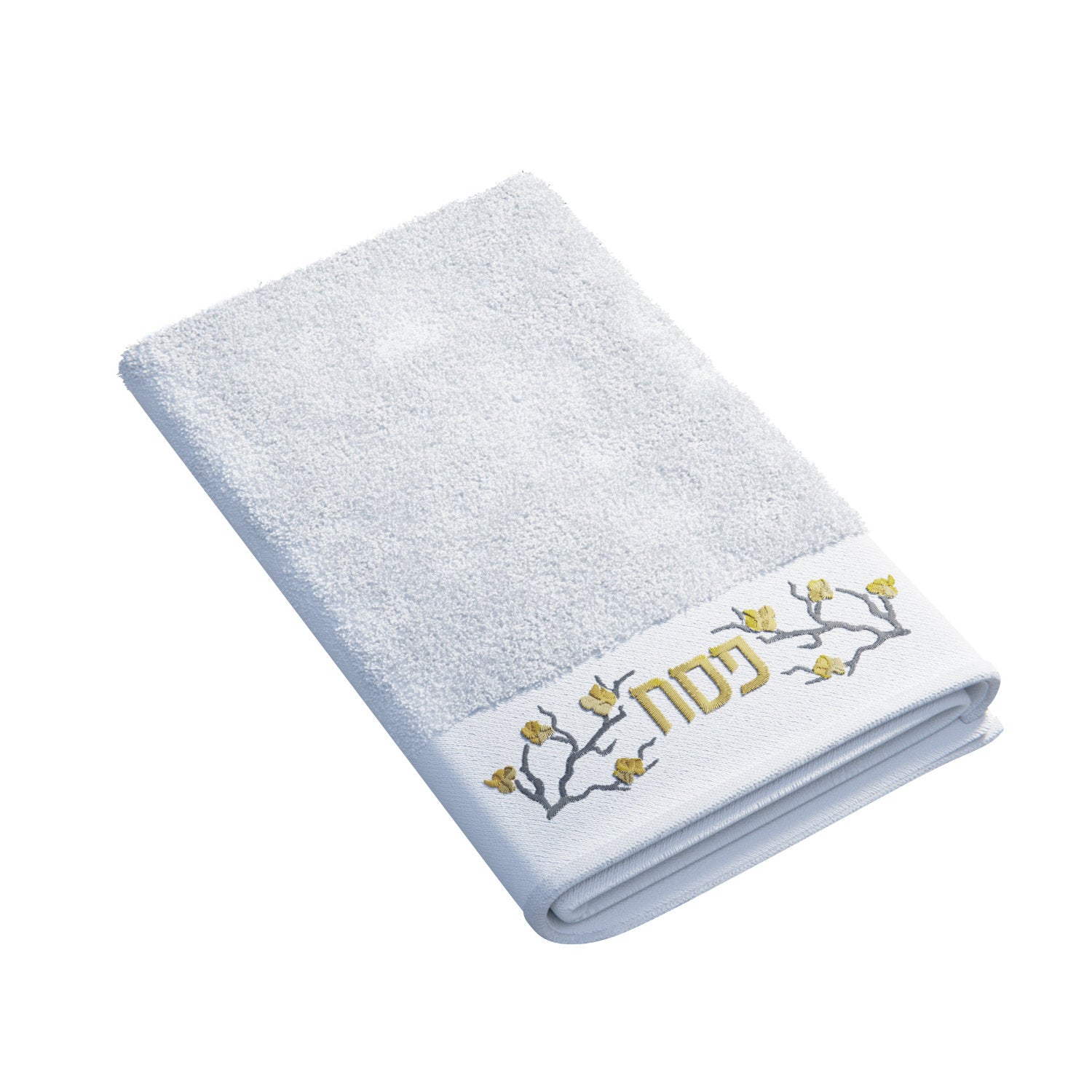 Golden Branch Pesach Towel — Feldart Judaica | Judaica Square Lakewood