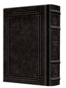 Signature Leather Siddur Women's- Pocket Sefard Charcoal Black — Women's Siddur signature leather | Judaica Square Lakewood