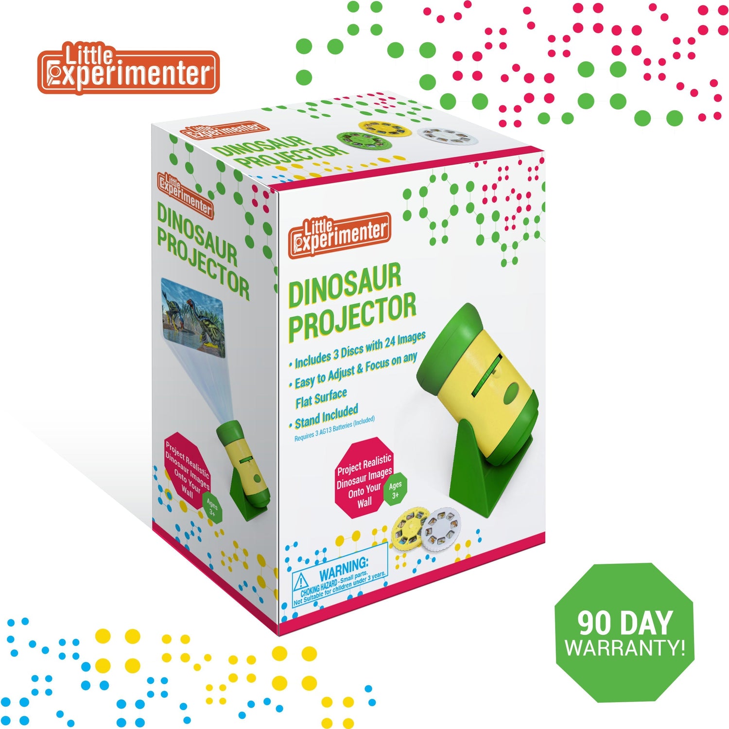 Little Experimenter Dinosaur Projector - 24 Dino Images for Story Time — story-time wall toy, view 5 | Judaica Square Lakewood